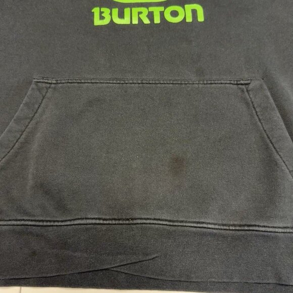 Burton Hoodie Sweatshirt Mens Large Black Snowboard Streetwear 24x25.5 - Picture 7 of 16